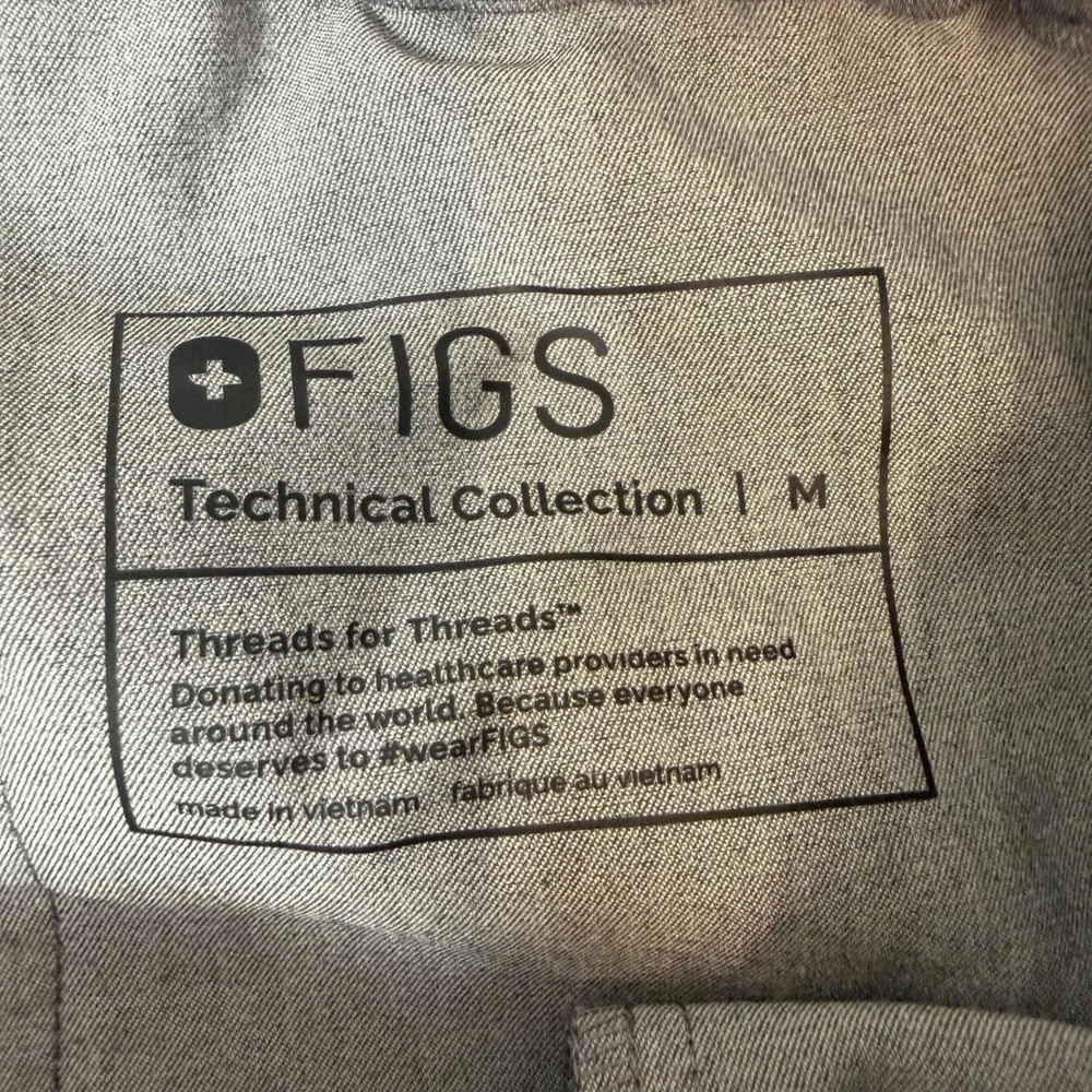 FIGS Scrub Pants Mens‎ Medium Gray Excellent FM4500 Technical Collection
